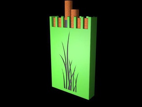 cigarro caixa recipientes a kippenschachtel fumaça ervas daninhas zigaretten zigarettenschachtel 3d print model - Mito3D