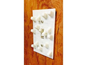 light switch plate sculptures electrical gadget 3d 3d print model - Mito3D