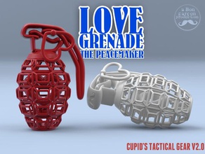 Liebe Granate v20 Amors taktische Ausrüstung Dekor 3d Armee Dekoration dutchdesign Spiel Gang Waffe 3d print model - Mito3D