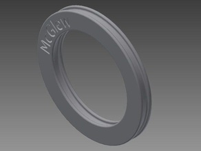 personalizado anel de guardanapo titular robbinsvillehighschool 3d print model - Mito3D