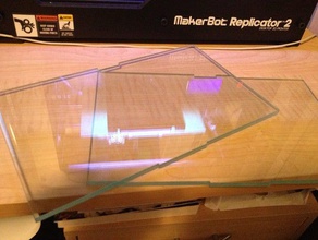 replicator 2 build-Platte 3d Drucker Teile Glas upgrade Teil solidworks nützlich 3d print model - Mito3D