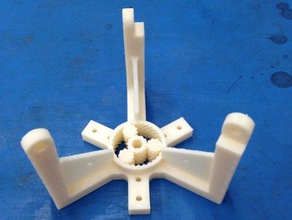 gear bearing filament hub 3d printer accessories experiment holder mount part reprap spool 3d print model - Mito3D