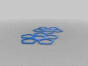 meine kundengebundenes Scharnier snap-Dodekaeder-Netz math kundengebundene 3d print model - Mito3D