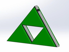 tri-force-Halskette video Spiele solidworks zelda 3d print model - Mito3D