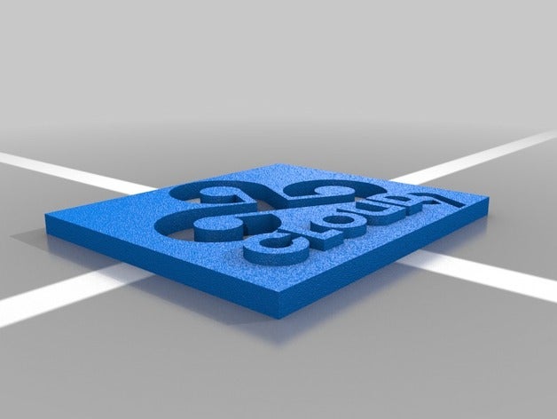 cloud 9 logotipo Impressora 3d extrusoras podia liga lendas 3D print model - Mito3D