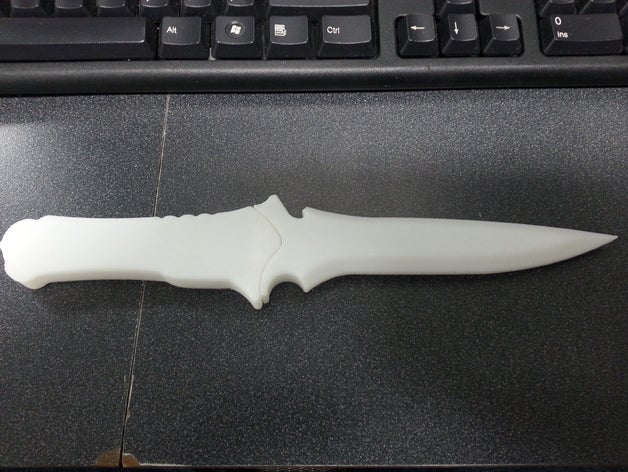 jack krauser's knife props evil krauser resident 3D print model - Mito3D