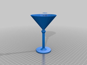 martini dritto fino a due olive cucina pranzo 3d print model - Mito3D
