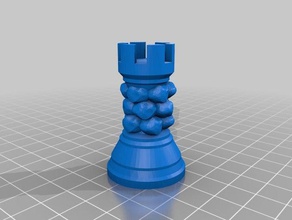 rook di scacchi 123d design mbl 3d print model - Mito3D