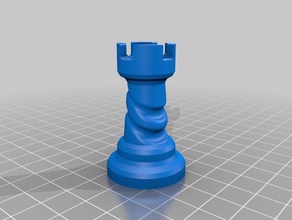 drew torre el ajedrez 123d design mbl rook 3d print model - Mito3D