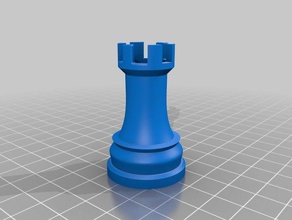 chess set rook 123d mbl mbt 3d print model - Mito3D