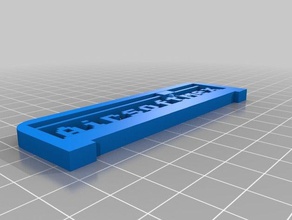 airsoftmex text plate 1 signs & logos customized 3d print model - Mito3D