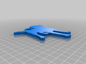 dog keychain plain keychains customized 3d print model - Mito3D