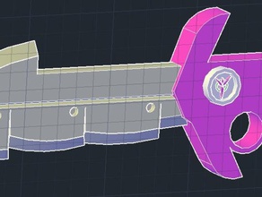 planetside 2 1 scale vanu sovereignty knife props 3d print model - Mito3D