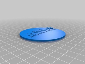 hacklab almeria logo segni e loghi Logo 3d 3d print model - Mito3D