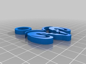 Schlüsselanhänger dodge kundengebundene 3d print model - Mito3D