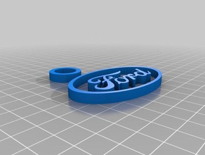 keychain ford keychains customized 3d print model - Mito3D
