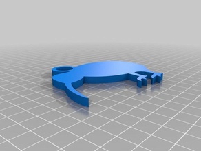 keychain kiwi bird keychains customized 3d print model - Mito3D