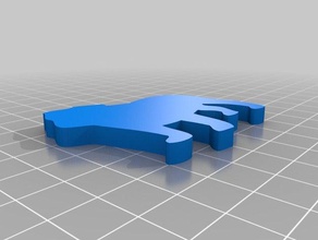 Anahtarlık bull özelleştirilmiş 3d print model - Mito3D