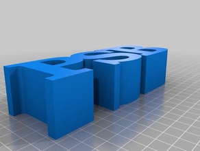 psb 3 harf özelleştirilmiş 3d print model - Mito3D