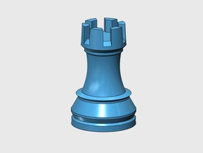 classic rook chess 3d print model - Mito3D