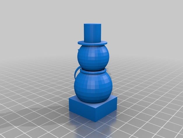 bonhomme de neige art 3D print model - Mito3D