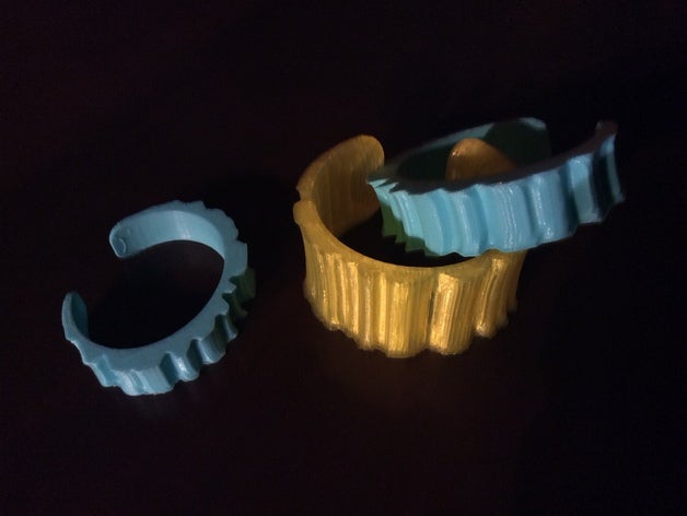 tronc brassard les bracelets le bracelet manchette 3D print model - Mito3D