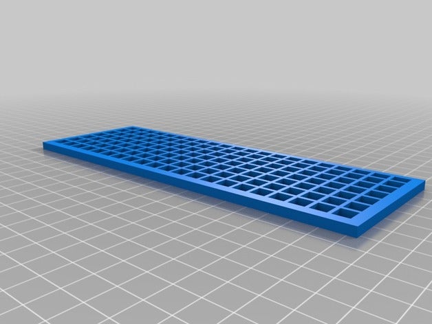 baxter's customized openscad grid dishwasher basket bottom pets 3D print model - Mito3D