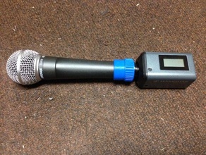 Mikrofon Farbe band audio mic sennheiser skp 100 sicher sm58 3d print model - Mito3D