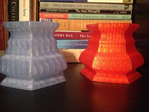 vaso 2 recipientes adorável fácil de impressão geométricas mini 3d print model - Mito3D