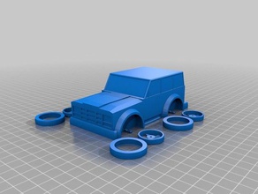 meine angepasste Spielzeug Auto jeep & Spiele kundengebundene 3d print model - Mito3D