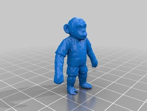 space monkey A impressão 3d astronauta o chimpanzé macaco espaço 3d print model - Mito3D