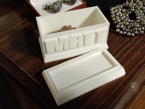 box name - matt tool holders & boxes 3d print model - Mito3D
