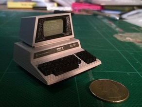 mini commodore pet serisi 2001n oyuncaklar ve oyunlar 8-bit 8 bit cbm komodor bilgisayar sevimli geek tarih minyatür 3d print model - Mito3D