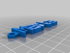 minha mensagem personalizada chaveiro organização personalizado 3d print model - Mito3D