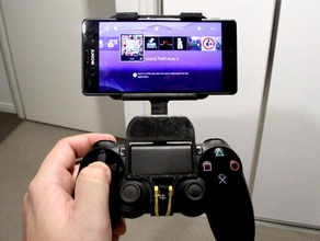 sony xperia z3 mount playstation dualshock 4 video games controller ds4 dualshock4 gcm10 ps4 3d print model - Mito3D