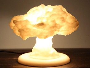 nuke lamp stand base decor bild lampshade light lighting nuclear pene 3d print model - Mito3D