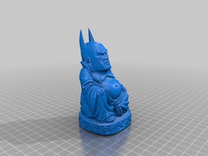 batman Buda heykeller harika heykel 3d print model - Mito3D