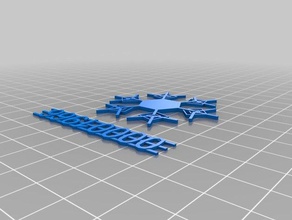 il mio personalizzato blizzard mailable fiocco di neve ornamenti aggiornato 4x arredamento su misura 3d print model - Mito3D