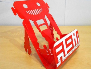 robot görüntüleme organizasyon fablab flyer lazer plexi pmma snijlab 3d print model - Mito3D