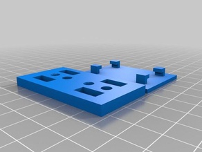 quad slot per blocco a chiave modello parti connettore di sesso femminile raccordo appendiabiti tasti serratura maschio 3d print model - Mito3D