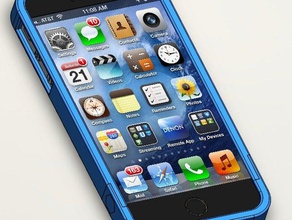iphone 5 5s caso pára-choques telefone celular a apple do 3d print model - Mito3D