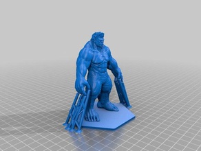 hulk meshmixer supporto modello 3d print model - Mito3D