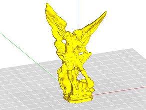 arcángel miguel - busto de la estatua las esculturas 3d print model - Mito3D