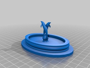 dolphin fonte exterior e jardim 3d print model - Mito3D
