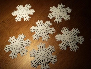 flake 2014 decor art deco christmas ornament snowflake winter 3d print model - Mito3D