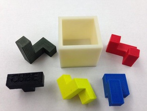 mini-puzzle cube Rätsel pltw puzzle 3d print model - Mito3D