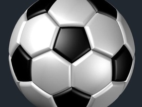 soccer ball aka football toy & game accessories soccerball 3d print model - Mito3D