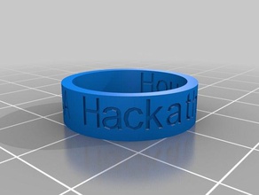 hackathon rings customized 3d print model - Mito3D