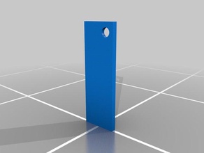rectangle key chain 3d printing 3d print model - Mito3D