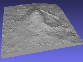 le mont etna - la sicile de l'apprentissage géodésie géographie tout en relief topographique topographie 3d print model - Mito3D